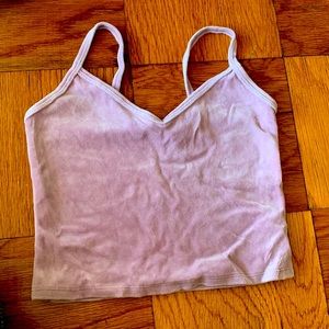 Velvet crop top